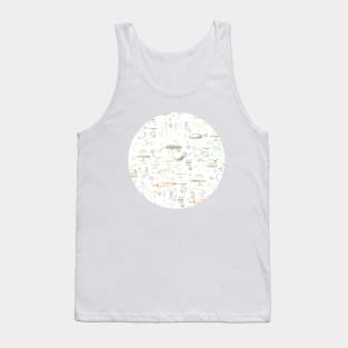 Watercolor Baking Pattern Tank Top